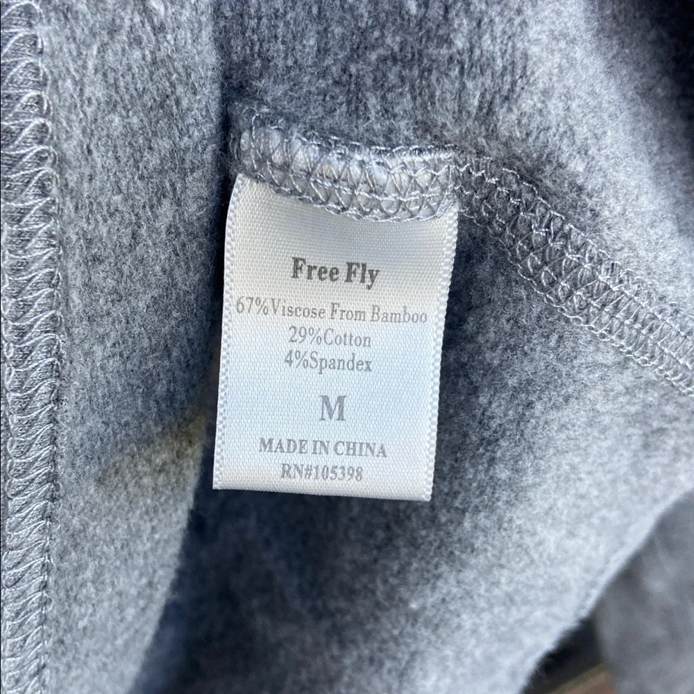 FREE FLY Flex‎ Bamboo Quarter Zip Pullover. Size M